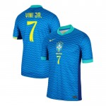 Günstige Fußballtrikots Brasilien Vini JR 7 Auswärtstrikot 2024 Kurzarm